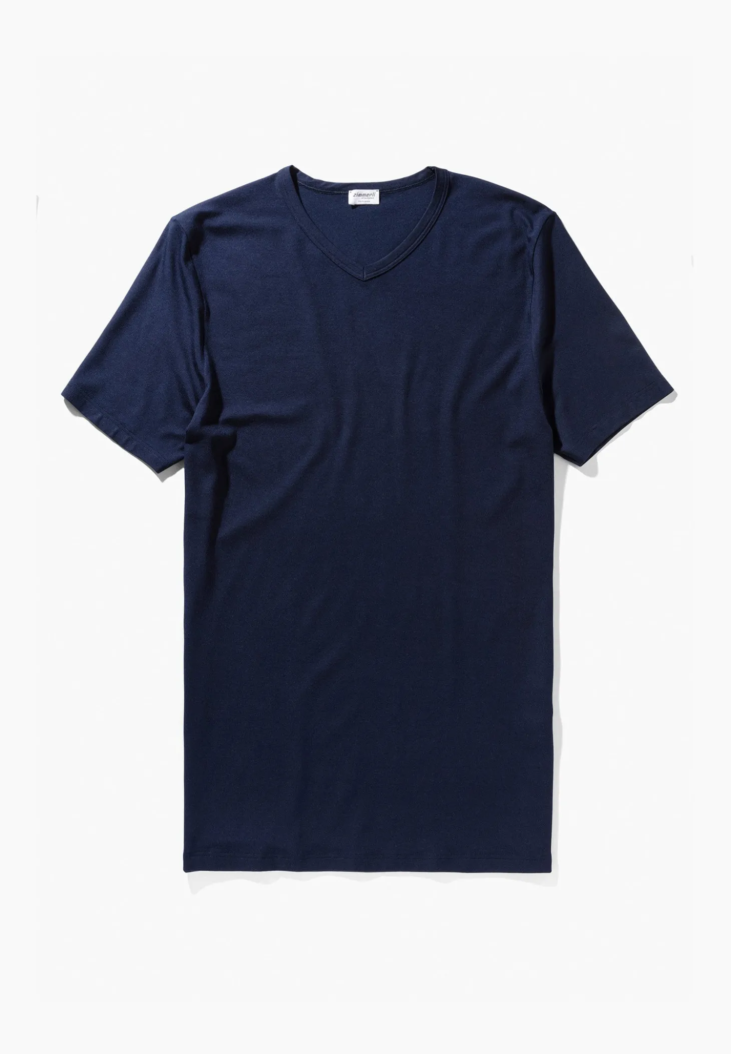 Homme Zimmerli PurenessT-Shirt à manches courtes col en V - navy