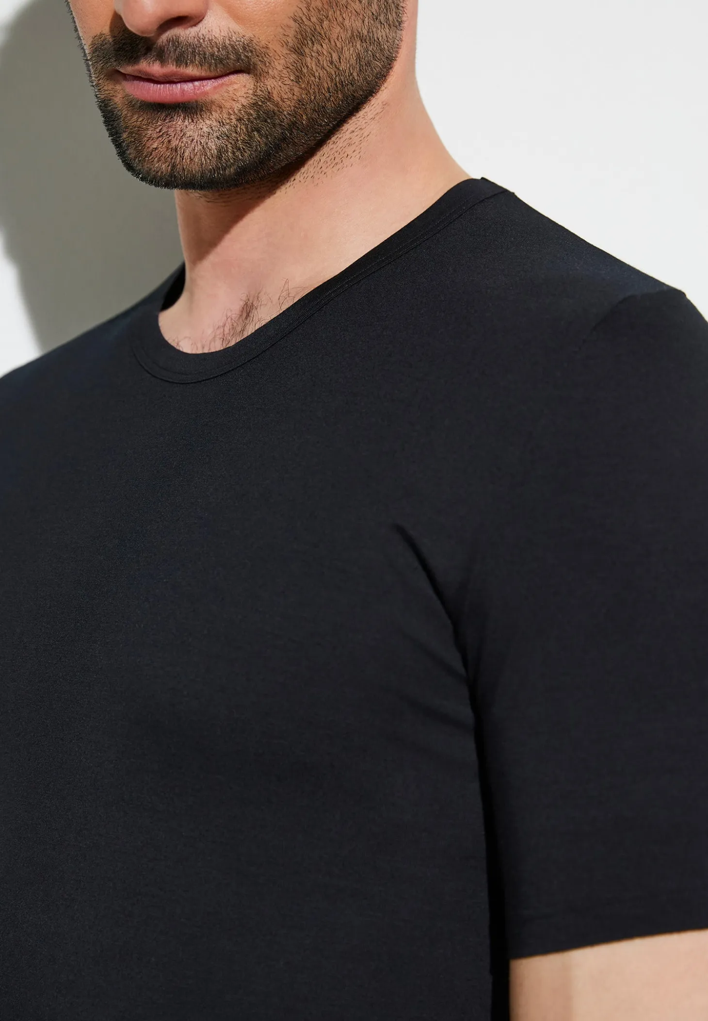 Homme Zimmerli PurenessT-Shirt à manches courtes - black