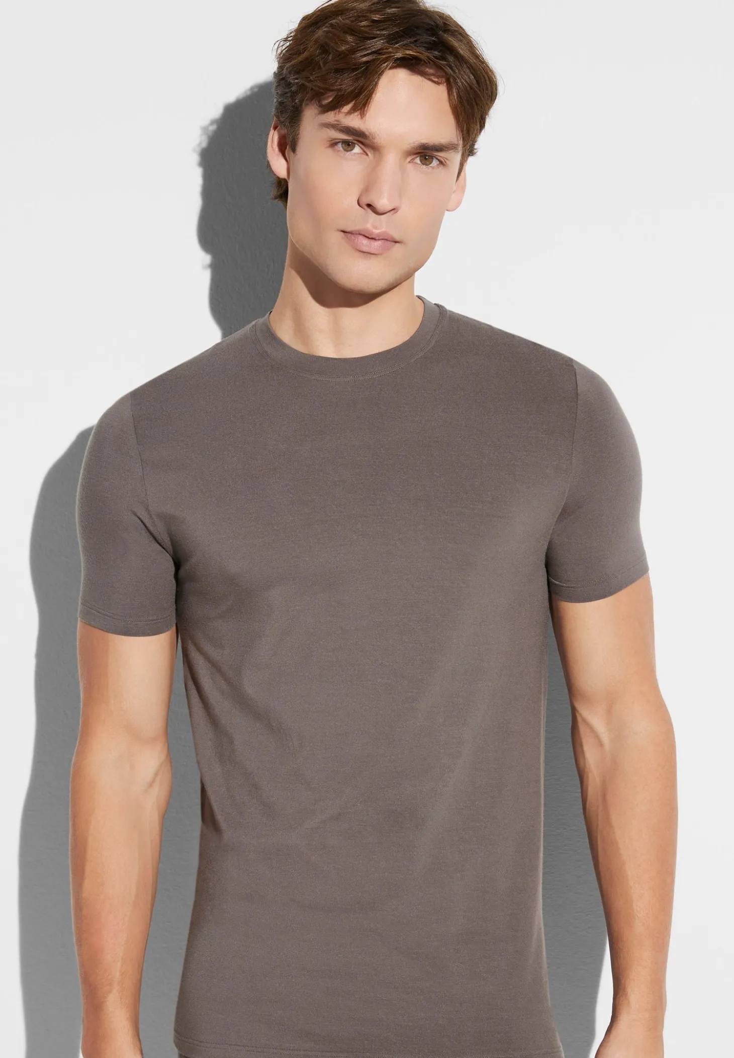 Homme Zimmerli PurenessT-Shirt à manches courtes - maple wood