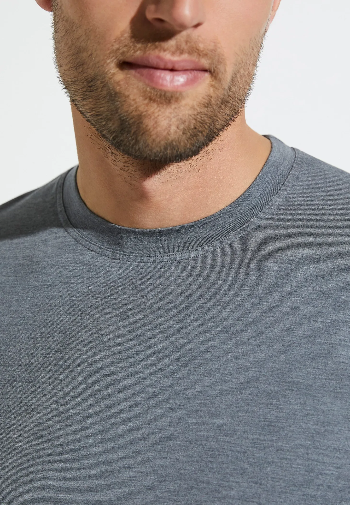Homme Zimmerli PurenessT-Shirt à manches courtes - grey mélange