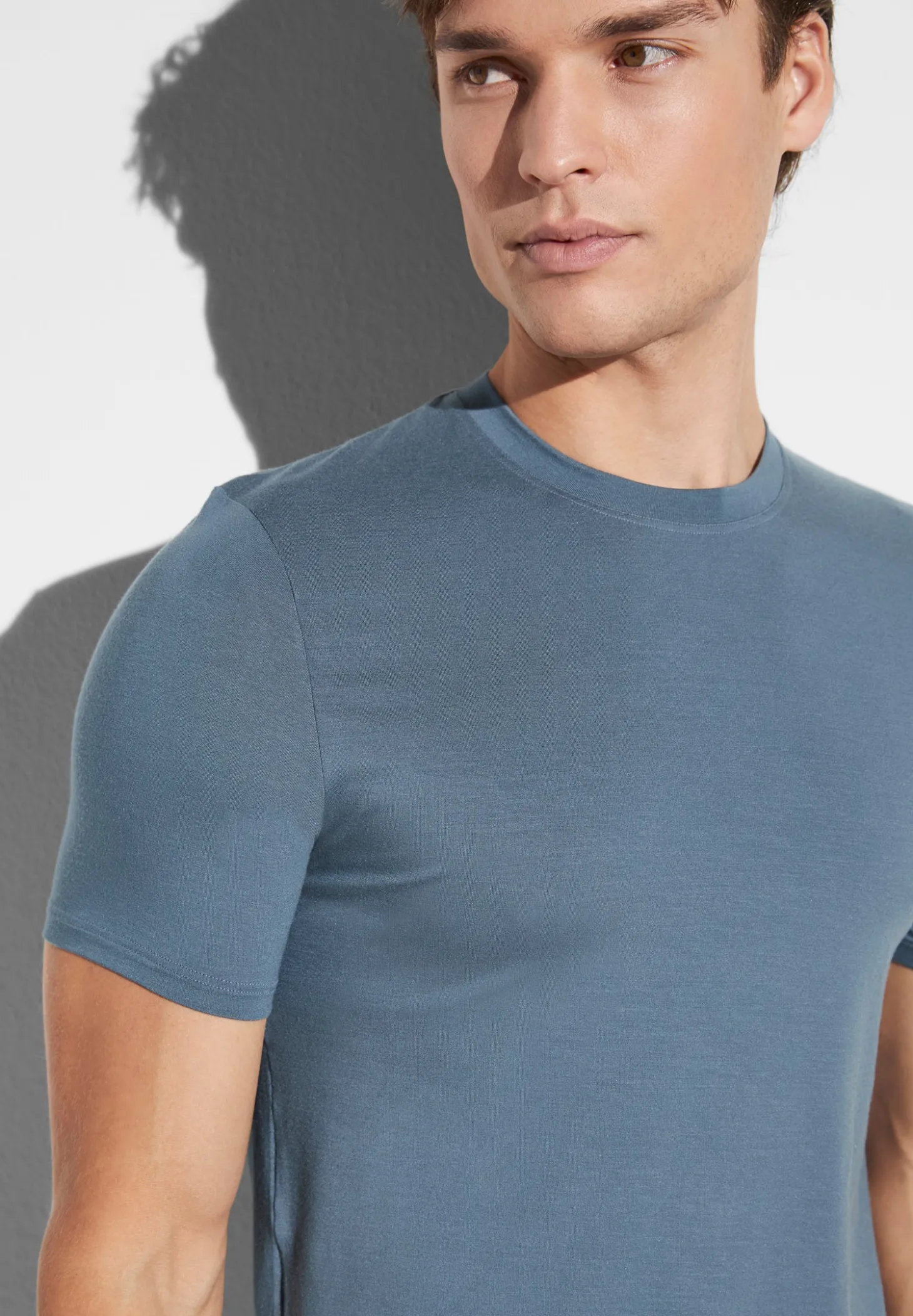 Homme Zimmerli PurenessT-Shirt à manches courtes - blue slate
