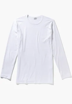 Homme Zimmerli PurenessT-Shirt à manches longues - white