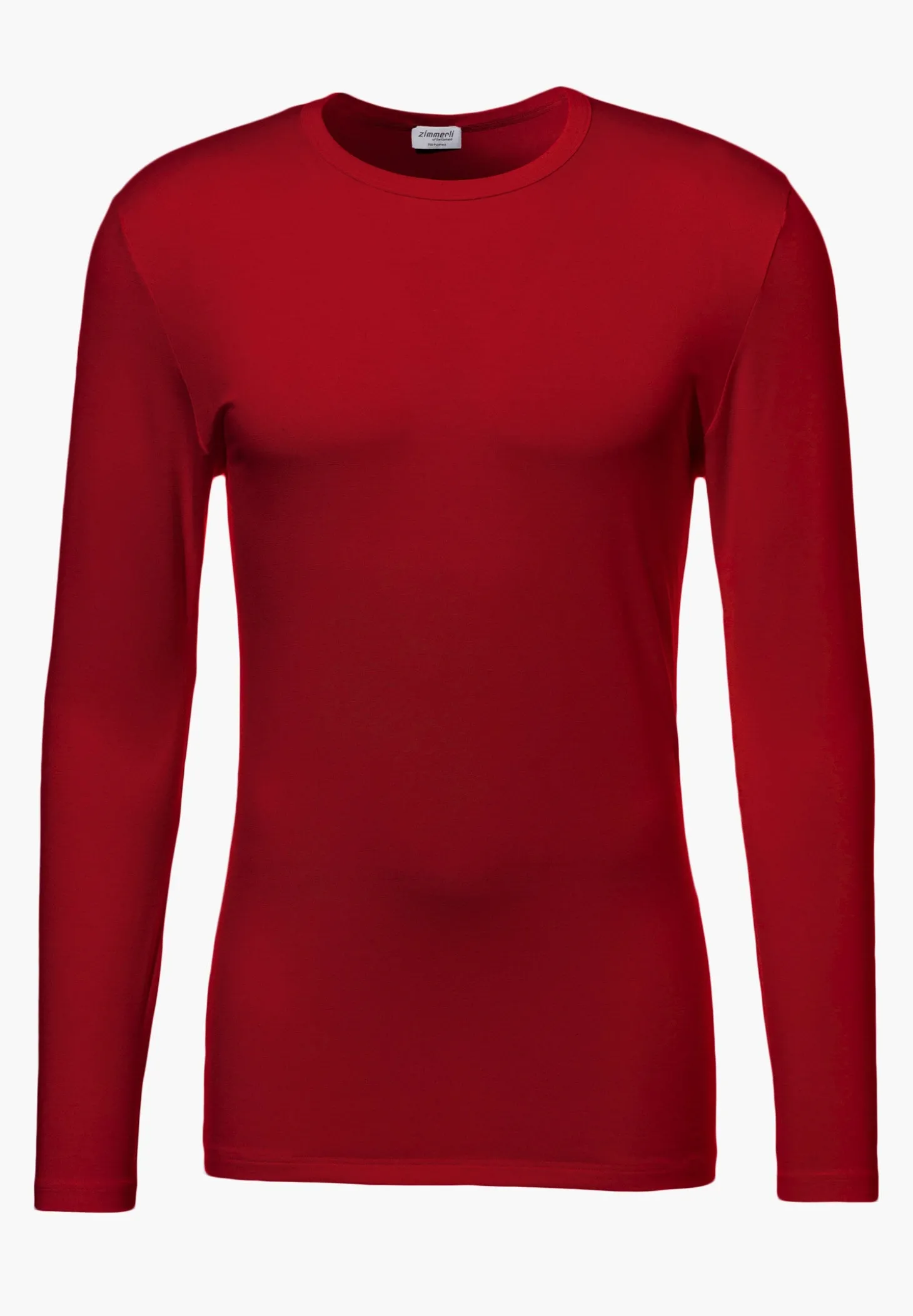 Homme Zimmerli PurenessT-Shirt à manches longues - rouge