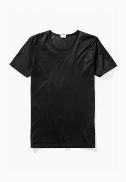 Homme Zimmerli Royal ClassicT-Shirt à manches courtes - noirSuper fins