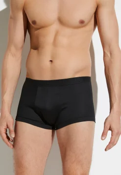 Homme Zimmerli Sea IslandBoxer Trunk - black