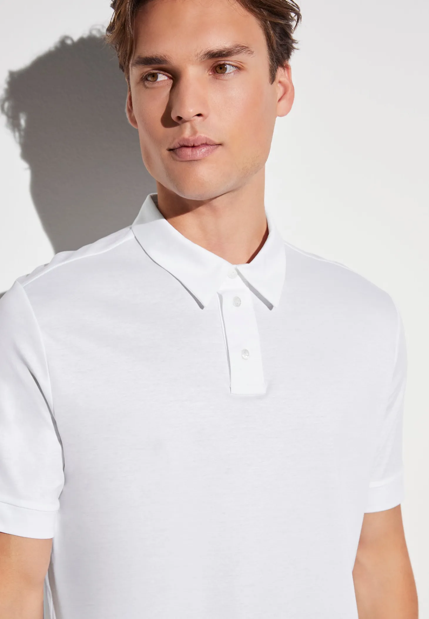 Homme Zimmerli Sea IslandPolo à manches courtes - white