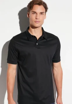 Homme Zimmerli Sea IslandPolo à manches courtes - black
