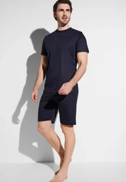Homme Zimmerli Sea IslandPyjama court - navy