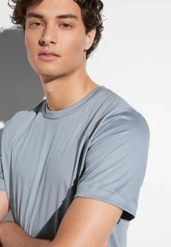 Homme Zimmerli Sea IslandPyjama court - smoky blue