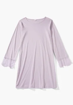 Femme Zimmerli Sea IslandTee-shirt de nuit manches longues - lilac