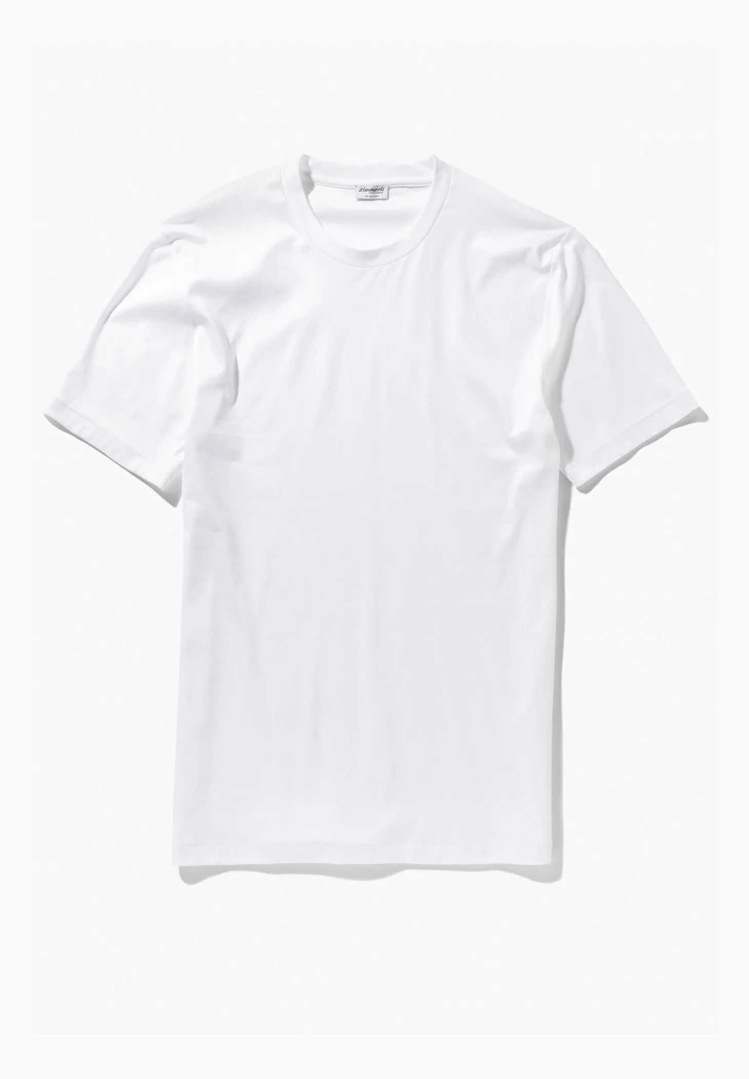 Homme Zimmerli Sea IslandT-Shirt à manches courtes, col rond - blanc