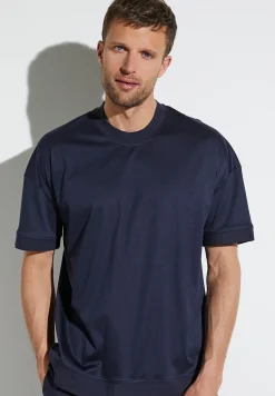 Homme Zimmerli Sea IslandT-Shirt à manches courtes - navy