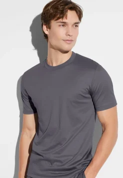 Homme Zimmerli Sea IslandT-Shirt à manches courtes - dark grey