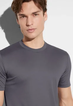 Homme Zimmerli Sea IslandT-Shirt à manches courtes - dark grey