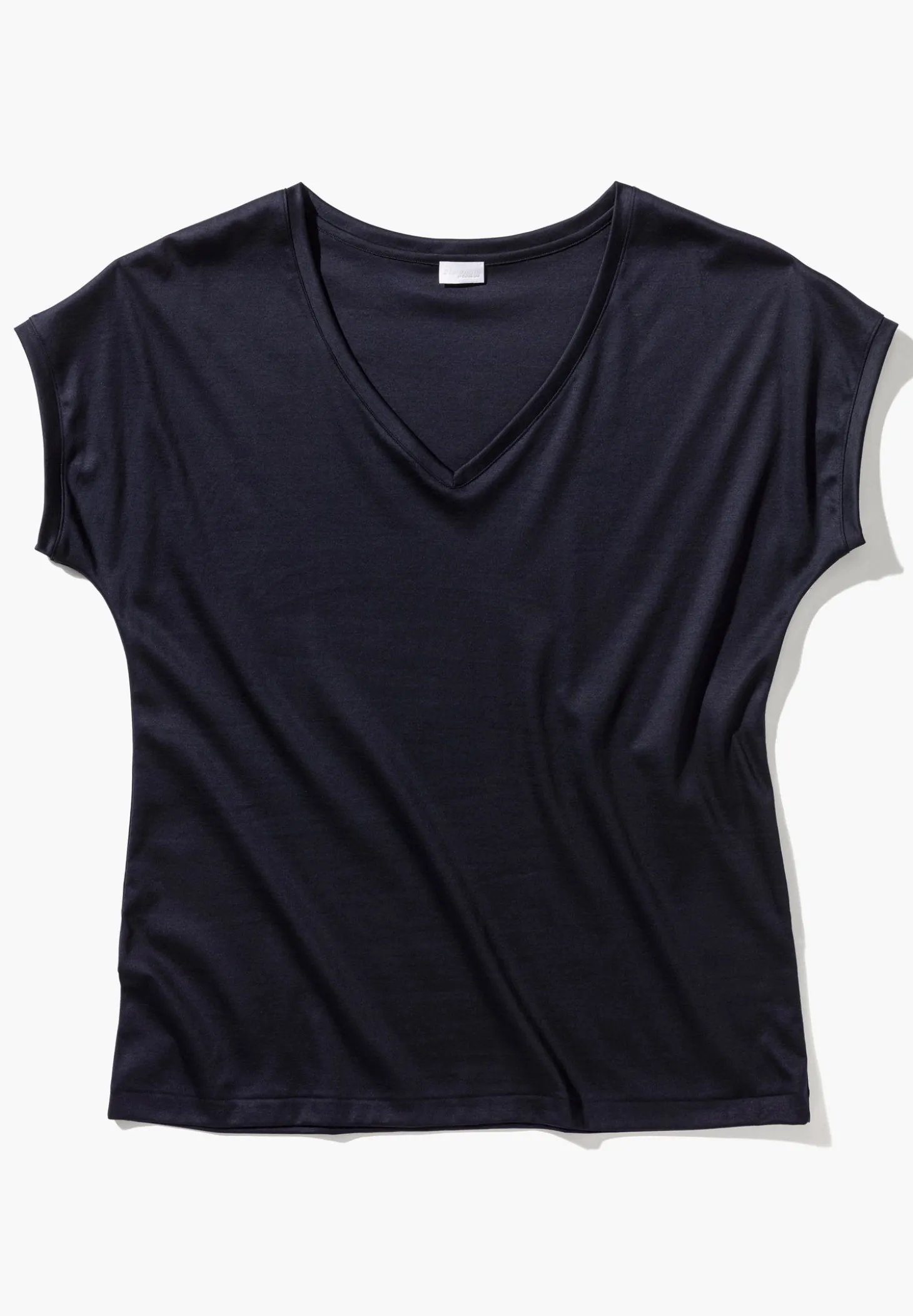 Femme Zimmerli Sea IslandT-Shirt à manches courtes col en V - navy
