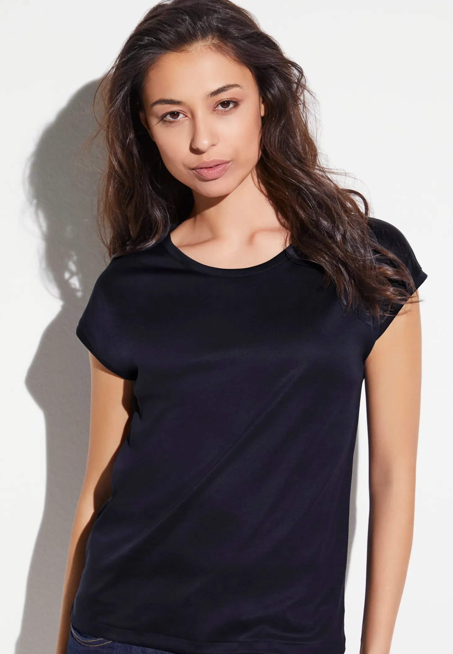 Femme Zimmerli Sea IslandT-Shirt à manches courtes - navy