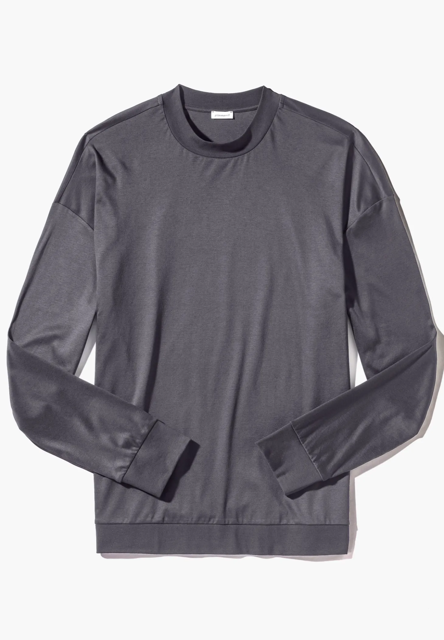 Homme Zimmerli Sea IslandT-Shirt à manches longues - dark grey