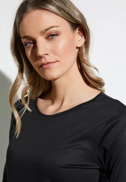 Femme Zimmerli Sea IslandT-Shirt à manches longues - black
