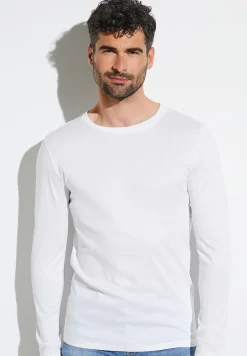 Homme Zimmerli Sea IslandT-Shirt à manches longues - white