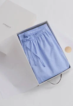Homme Zimmerli Sea Island WovenPantalon - blue