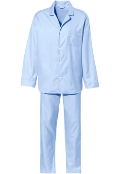 Homme Zimmerli Sea Island WovenPyjama longues - blue