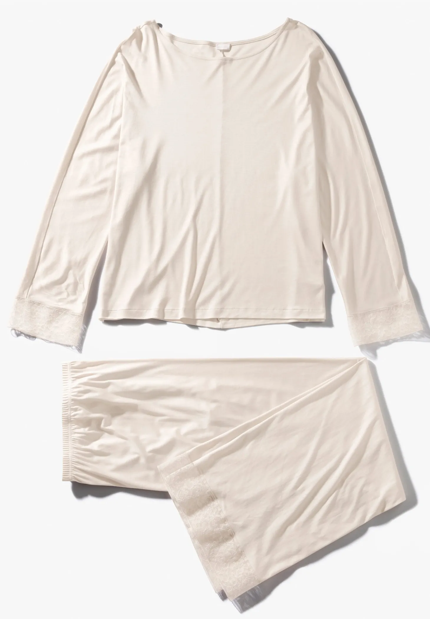 Femme Zimmerli Silk DreamsPyjama longues - vanilla