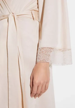 Femme Zimmerli Silk DreamsRobe de chambre courte - vanilla