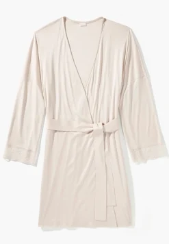 Femme Zimmerli Silk DreamsRobe de chambre courte - vanilla