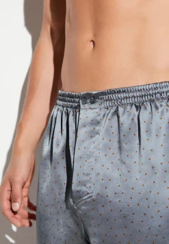 Homme Zimmerli Silk NightwearBoxer Shorts - brown dots