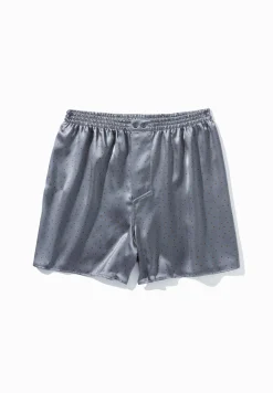 Homme Zimmerli Silk NightwearBoxer Shorts - brown dots