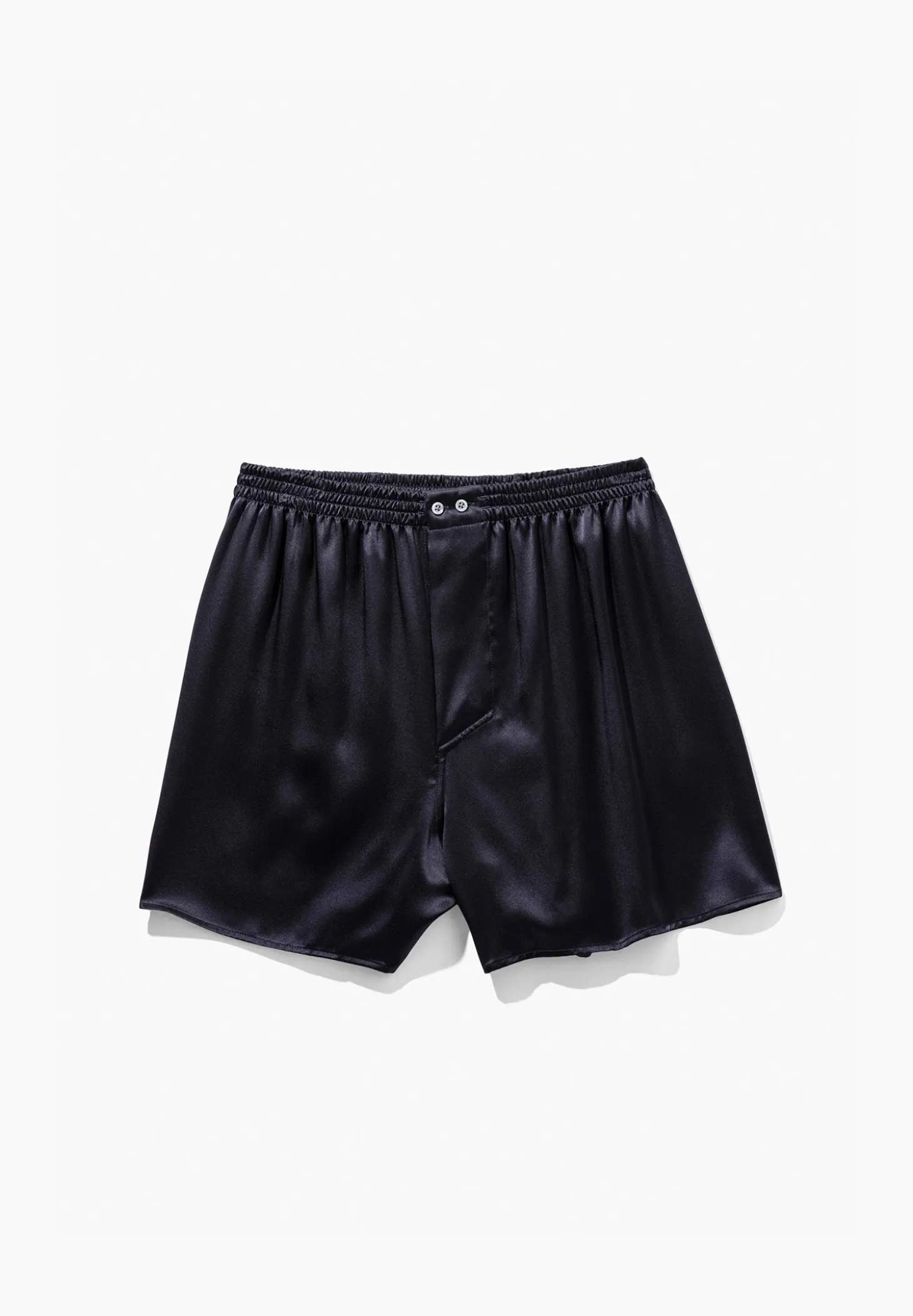 Homme Zimmerli Silk NightwearBoxer Shorts - navy