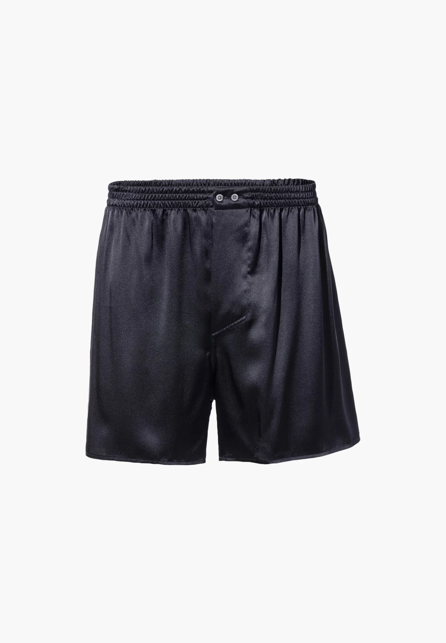 Homme Zimmerli Silk NightwearBoxer Shorts - navy