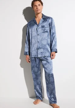 Homme Zimmerli Silk NightwearPyjama longues - paisley blue