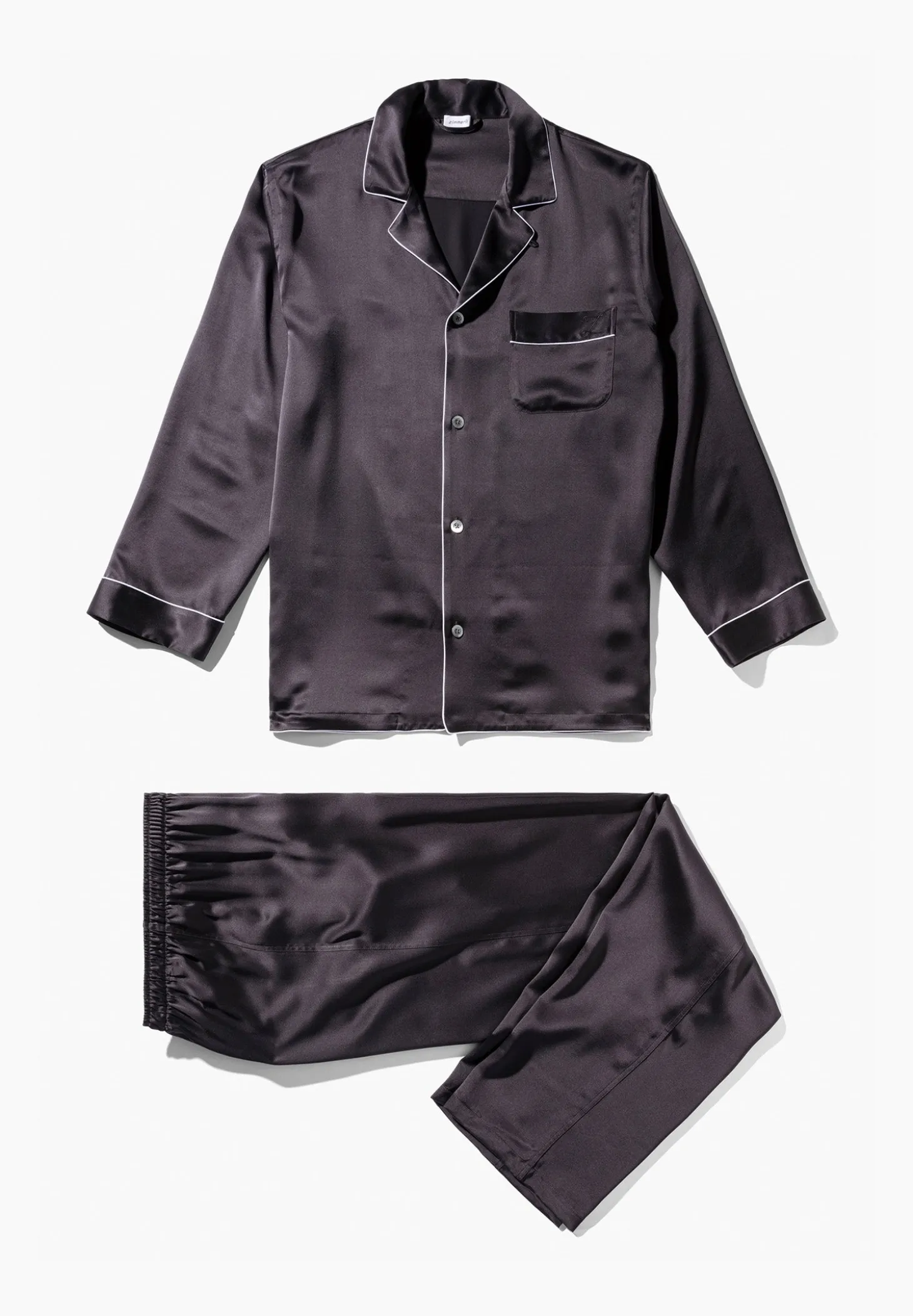 Homme Zimmerli Silk NightwearPyjama longues - anthrazit