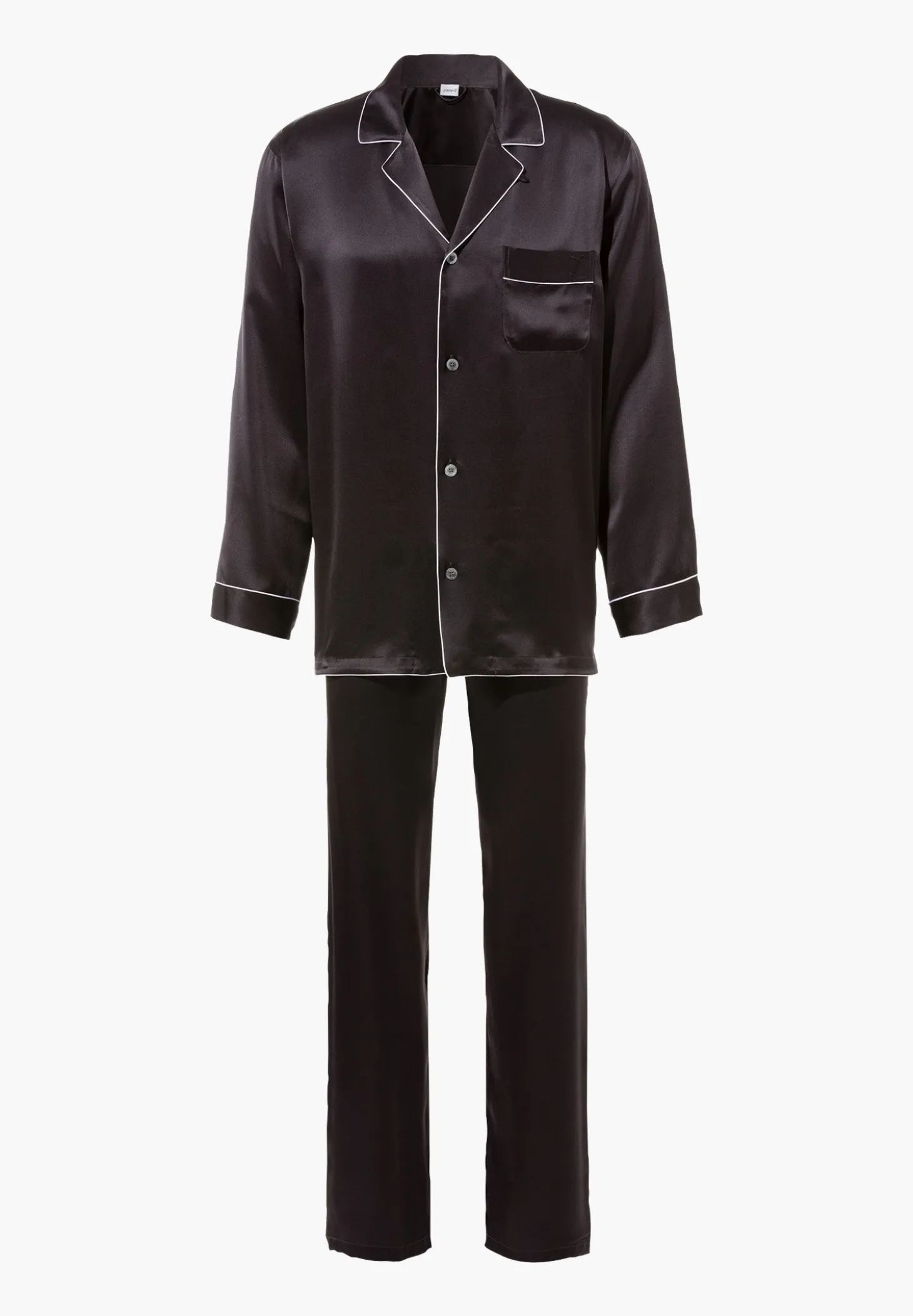 Homme Zimmerli Silk NightwearPyjama longues - anthrazit