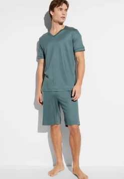 Homme Zimmerli Sustainable LuxuryPyjama court - jade