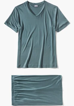 Homme Zimmerli Sustainable LuxuryPyjama court - jade