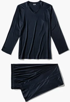 Homme Zimmerli Sustainable LuxuryPyjama longues - twilight blue