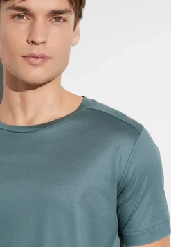 Homme Zimmerli Sustainable LuxuryT-Shirt à manches courtes - jade