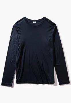 Homme Zimmerli Sustainable LuxuryT-Shirt à manches longues - twilight blue