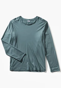 Homme Zimmerli Sustainable LuxuryT-Shirt à manches longues - jade