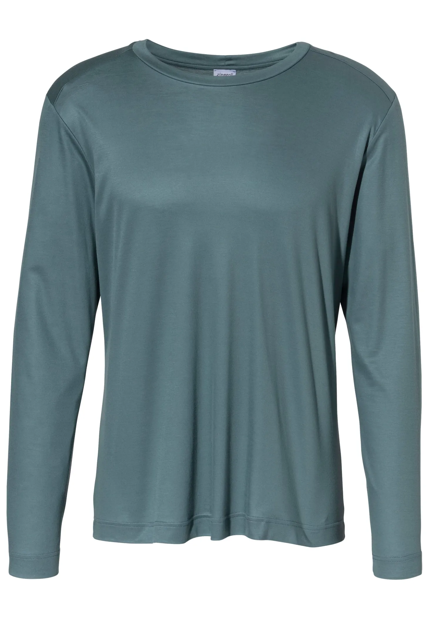 Homme Zimmerli Sustainable LuxuryT-Shirt à manches longues - jade