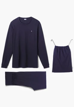 Femme Zimmerli Swiss Traveller SetManches longues - navy