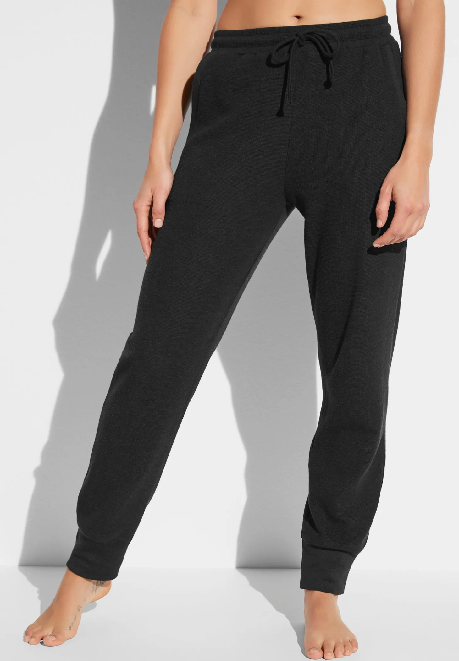 Femme Zimmerli Winter LoungePantalon - nearly black
