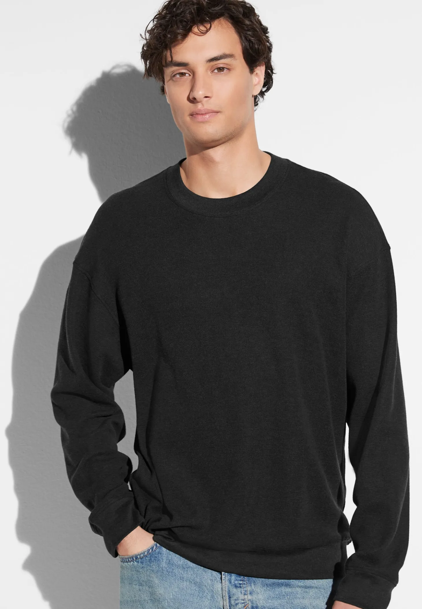 Homme Zimmerli Winter LoungePull-over - nearly black