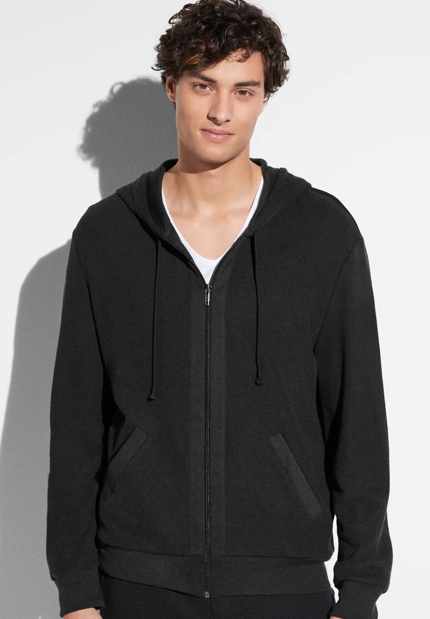 Homme Zimmerli Winter LoungeVeston - nearly black