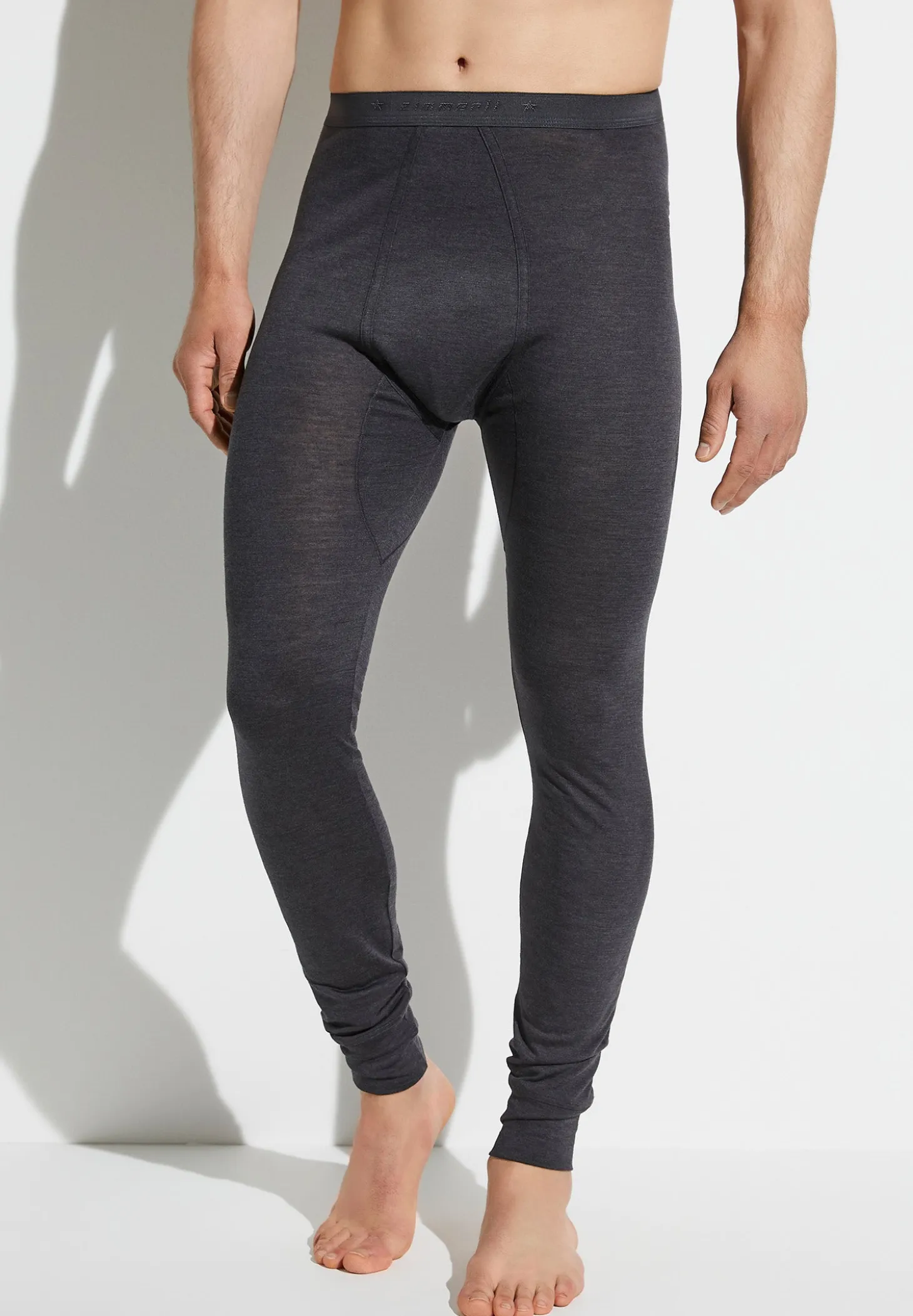 Homme Zimmerli Wool & SilkCaleçon longues - charcoal