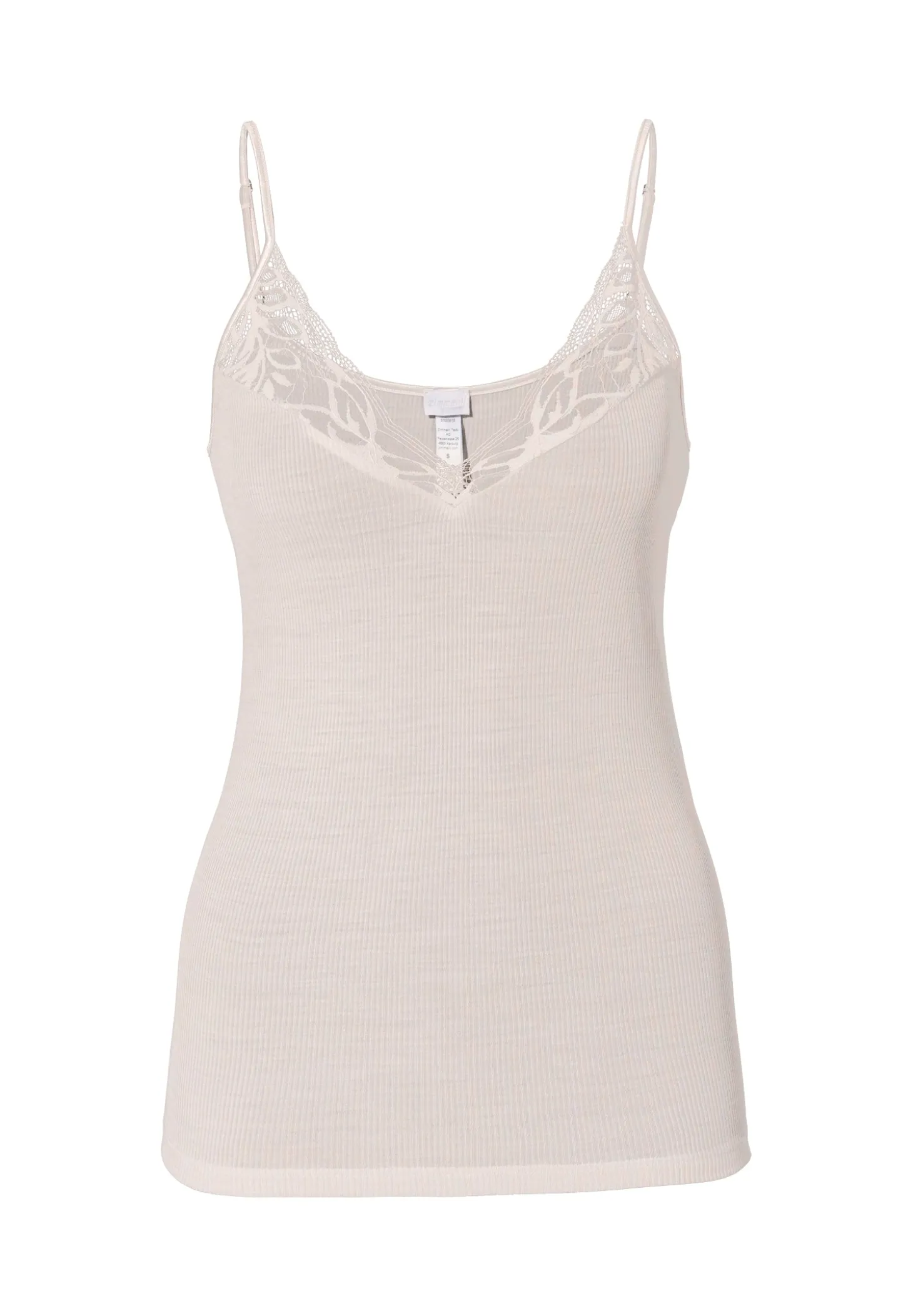Femme Zimmerli Wool & SilkCaraco fines bretelles - dove