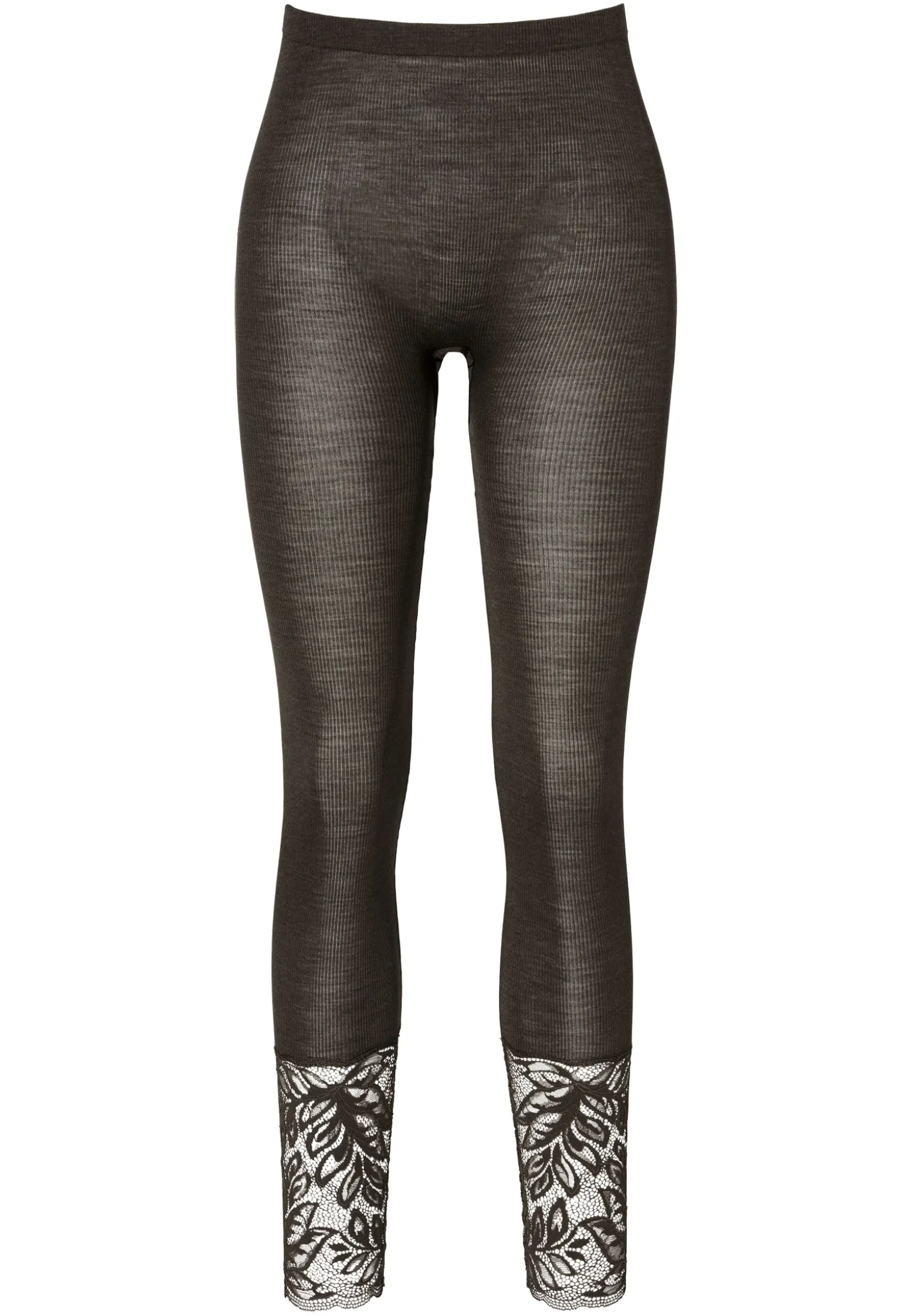 Femme Zimmerli Wool & SilkLeggings - black olive