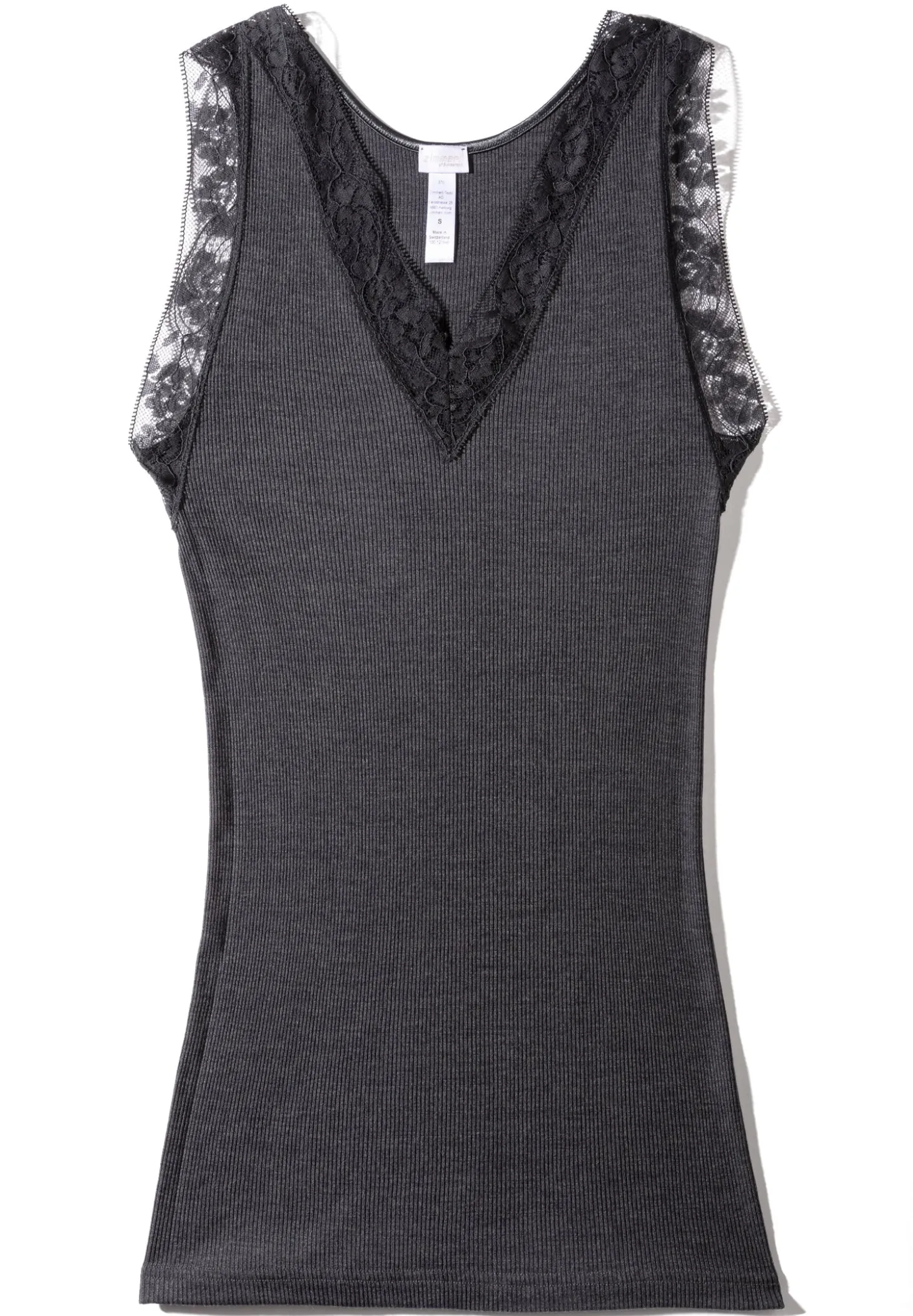 Femme Zimmerli Wool & SilkTop - anthrazit